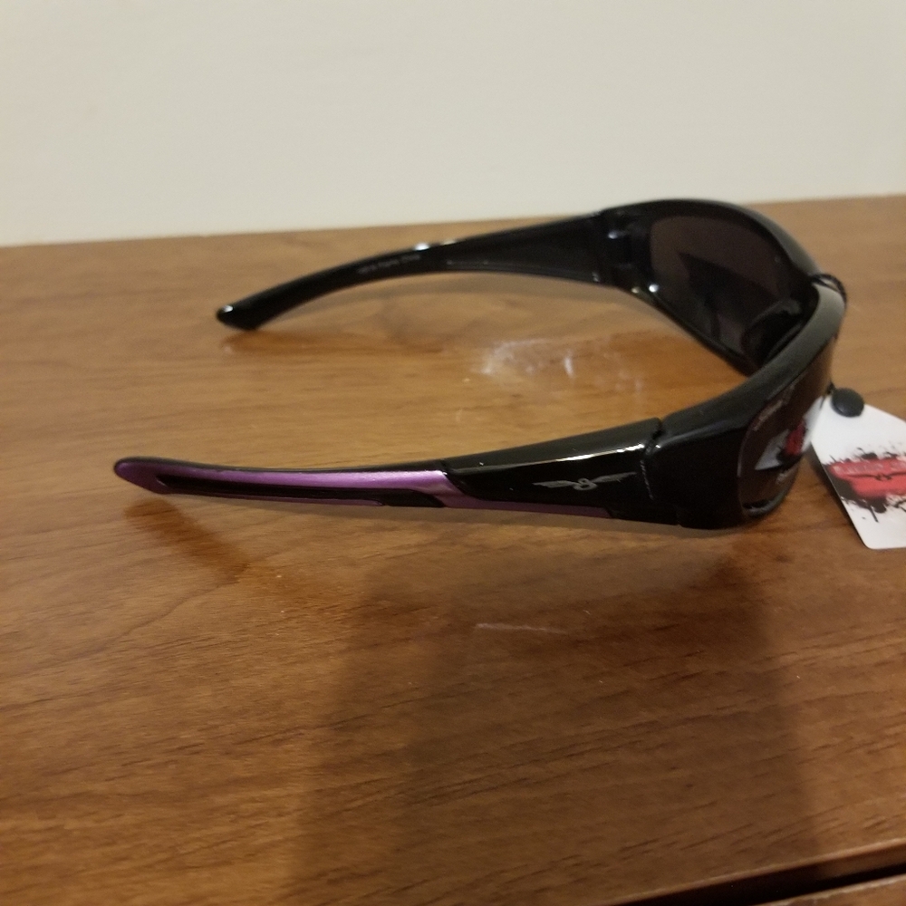 Element Eight Performance Sporty Sunglasses UV400 Black & Purple
